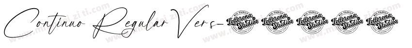 Continuo RegularVers字体转换